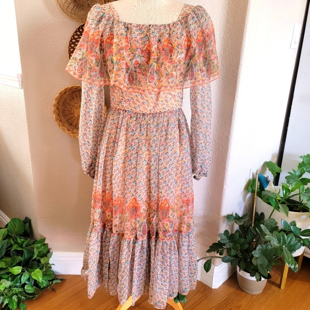 Vintage Victor Costa boho dress